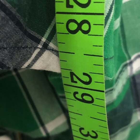 - Mens Green/Blue/White Long Sleeve Shirt. Medium - Picture 5 of 6